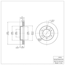 DFC 01 - 04 Honda Passport Front Brake Rotor with G3000/G11H18 Iron Castings | dfc600 - 37010 - JDMuscleSPK918319
