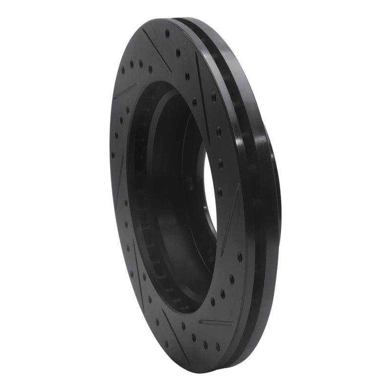 DFC 01 - 04 Honda Passport Front Left Drilled & Slotted Black Brake Rotor | dfc633 - 37010L - JDMuscleSPK965315
