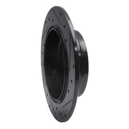 DFC 02 - 04 Honda CR - V Rear Left Drilled & Slotted Black Brake Rotor | dfc633 - 59046L - JDMuscleSPK928835