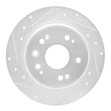 DFC 02 - 04 Honda CR - V Rear Left Drilled & Slotted Silver Brake Rotor | dfc631 - 59046L - JDMuscleSPK925286