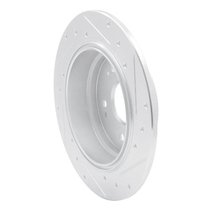 DFC 02 - 04 Honda CR - V Rear Left Drilled & Slotted Silver Brake Rotor | dfc631 - 59046L - JDMuscleSPK925286