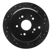 DFC 02 - 04 Honda Odyssey Rear Right Drilled & Slotted Black Brake Rotor | dfc633 - 59047R - JDMuscleSPK928838
