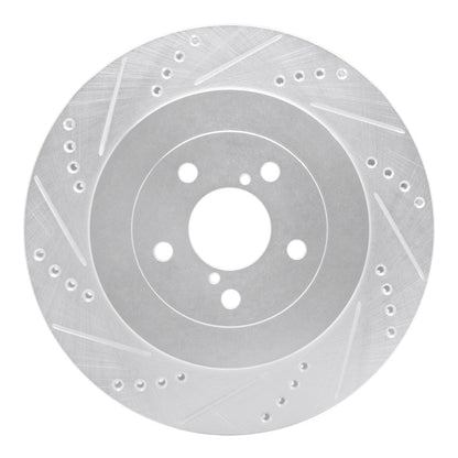 DFC 03 - 04 Subaru Impreza Rear Left Drilled & Slotted Silver Brake Rotor Part Number DFC631 - 13015L | dfc631 - 13015L - JDMuscleSPK922267