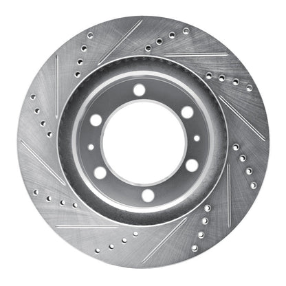 DFC 03 - 23 Toyota FJ Cruiser Front Right Drilled & Slotted Silver Brake Rotor Part Number DFC631 - 76128R | dfc631 - 76128R - JDMuscleSPK926513