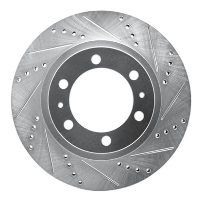 DFC 03 - 23 Toyota FJ Cruiser Front Right Drilled & Slotted Silver Brake Rotor Part Number DFC631 - 76128R | dfc631 - 76128R - JDMuscleSPK926513