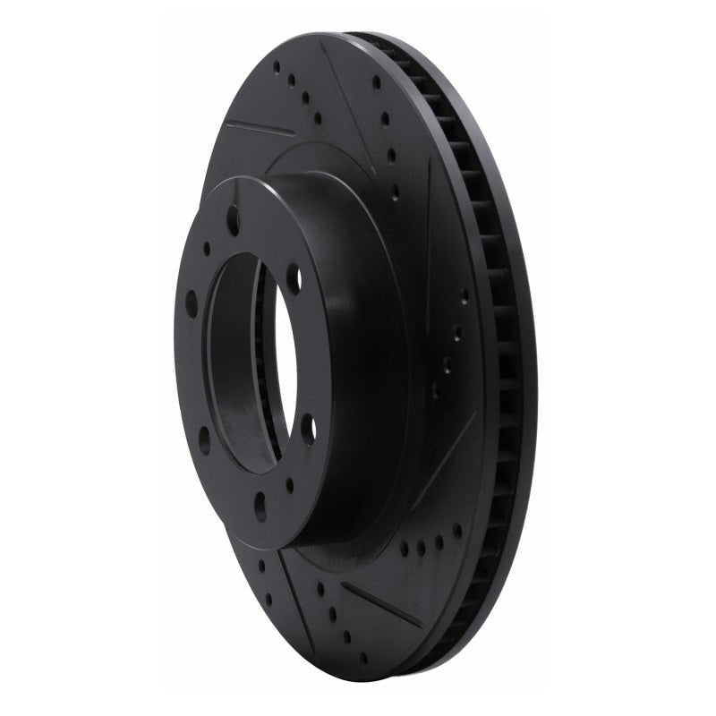 DFC 03 - 23 Toyota Tacoma Front Right Drilled & Slotted Black Brake Rotor | dfc633 - 76128R - JDMuscleSPK929715