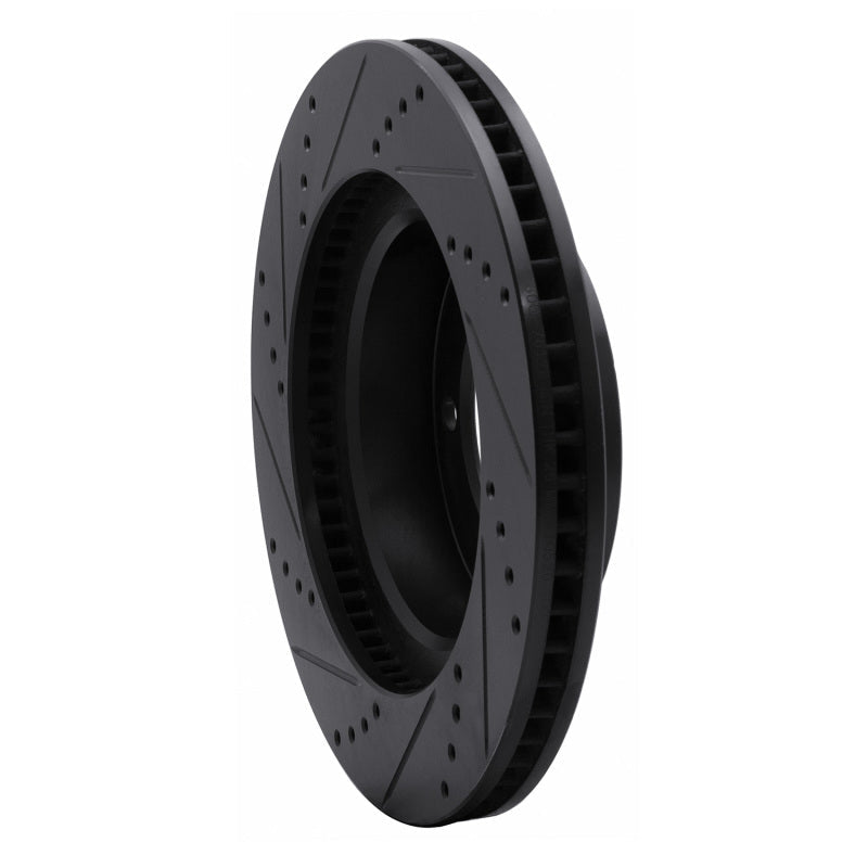 DFC 03 - 23 Toyota Tacoma Front Right Drilled & Slotted Black Brake Rotor | dfc633 - 76128R - JDMuscleSPK929715