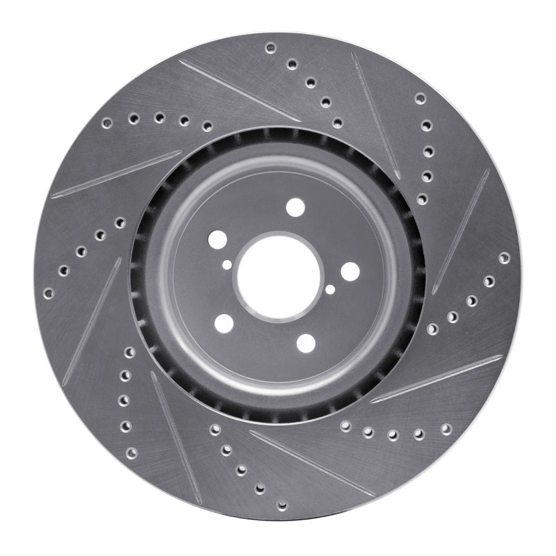 DFC 03 - 25 Subaru BRZ Front Left Drilled & Slotted Silver Brake Rotor | dfc631 - 13014L - JDMuscleSPK922265
