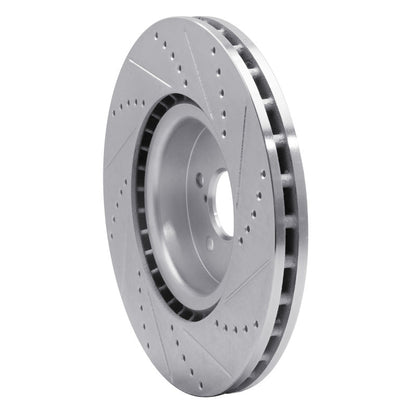 DFC 03 - 25 Subaru BRZ Front Left Drilled & Slotted Silver Brake Rotor | dfc631 - 13014L - JDMuscleSPK922265