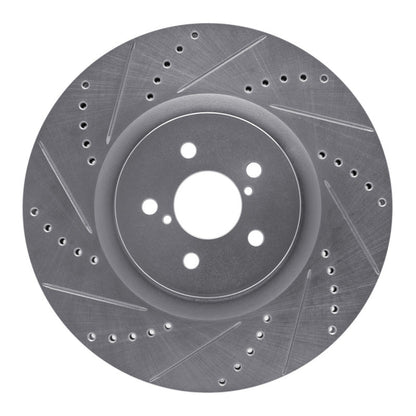 DFC 03 - 25 Subaru BRZ Front Left Drilled & Slotted Silver Brake Rotor | dfc631 - 13014L - JDMuscleSPK922265