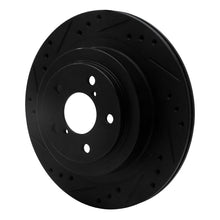 DFC 05 - 09 Subaru Legacy Rear Left Drilled & Slotted Black Brake Rotor | dfc633 - 13019L - JDMuscleSPK927231