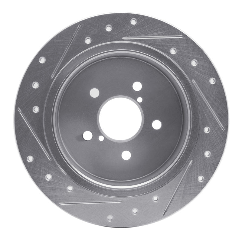 DFC 05 - 09 Subaru Legacy Rear Right Drilled & Slotted Silver Brake Rotor | dfc631 - 13020R - JDMuscleSPK922278