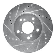 DFC 05 - 10 Honda Odyssey Front Left Drilled & Slotted Silver Brake Rotor | dfc631 - 59049L - JDMuscleSPK925292