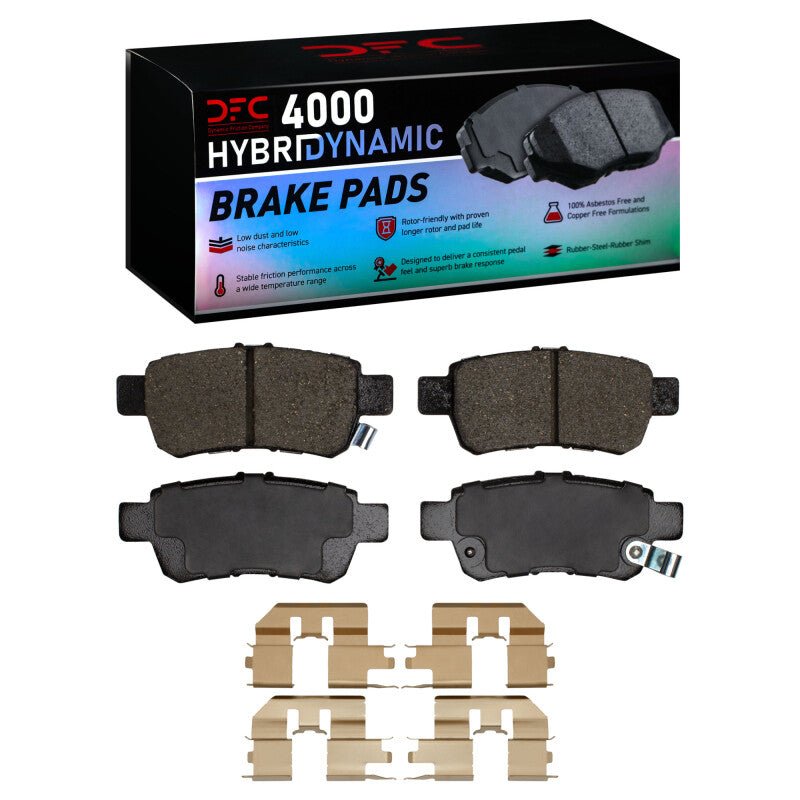 DFC 05 - 10 Honda Odyssey Rear 4000 HybriDynamic Brake Pads and Hardware Kit | dfc4000 - 1088 - 01 - JDMuscleSPK915920