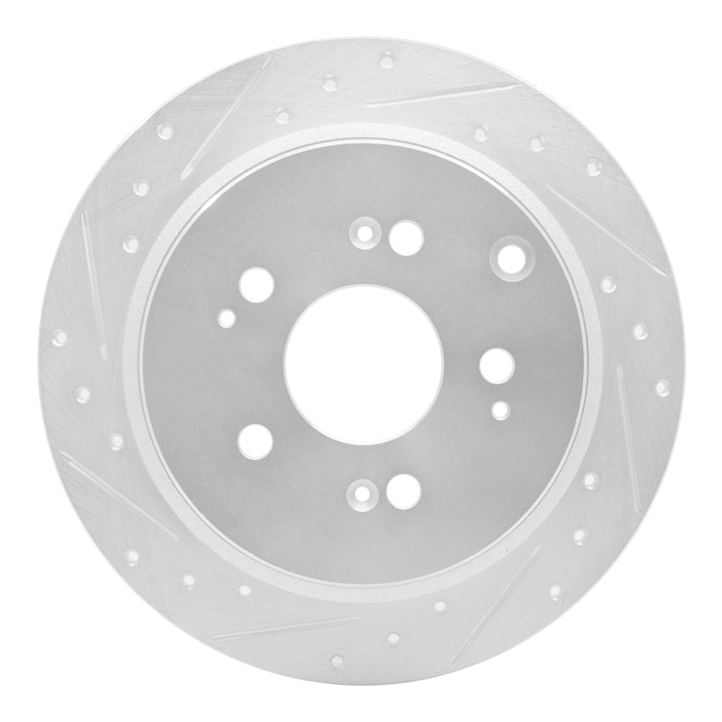 DFC 05 - 10 Honda Odyssey Rear Left Drilled & Slotted Silver Brake Rotor - Precision Balance for Smooth Braking | dfc631 - 59050L - JDMuscleSPK925294