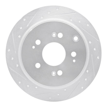 DFC 05 - 10 Honda Odyssey Rear Left Drilled & Slotted Silver Brake Rotor - Precision Balance for Smooth Braking | dfc631 - 59050L - JDMuscleSPK925294