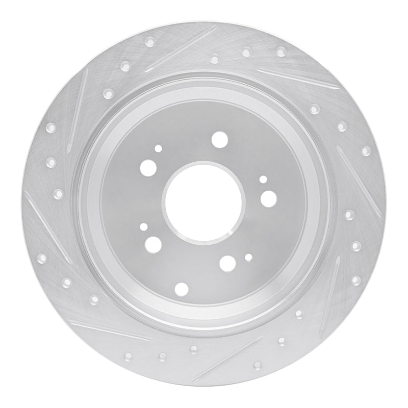DFC 05 - 10 Honda Odyssey Rear Right Drilled & Slotted Silver Brake Rotor | dfc631 - 59050R - JDMuscleSPK925295
