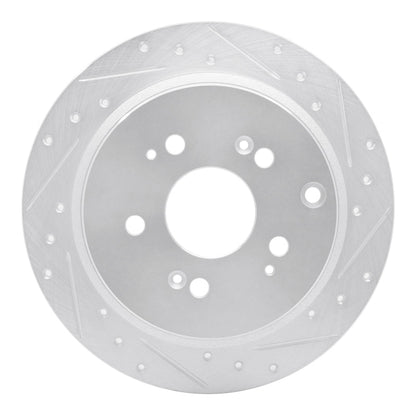DFC 05 - 10 Honda Odyssey Rear Right Drilled & Slotted Silver Brake Rotor | dfc631 - 59050R - JDMuscleSPK925295