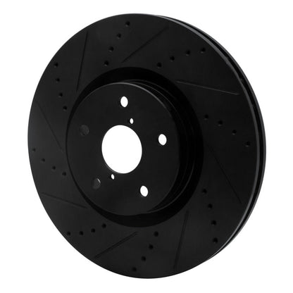 DFC [05-20 WRX STI] Front Left Drilled and Slotted Brake Rotor - Black - JDMuscleBrake Rotorsdfc633-13016L