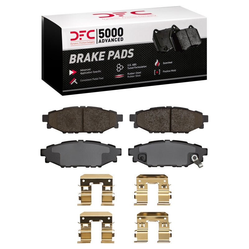 DFC 05 - 23 Subaru Crosstrek Rear 5000 Advanced Ceramic Brake Pads and Hardware Kit | dfc1551 - 1114 - 01 - JDMuscleSPK901845