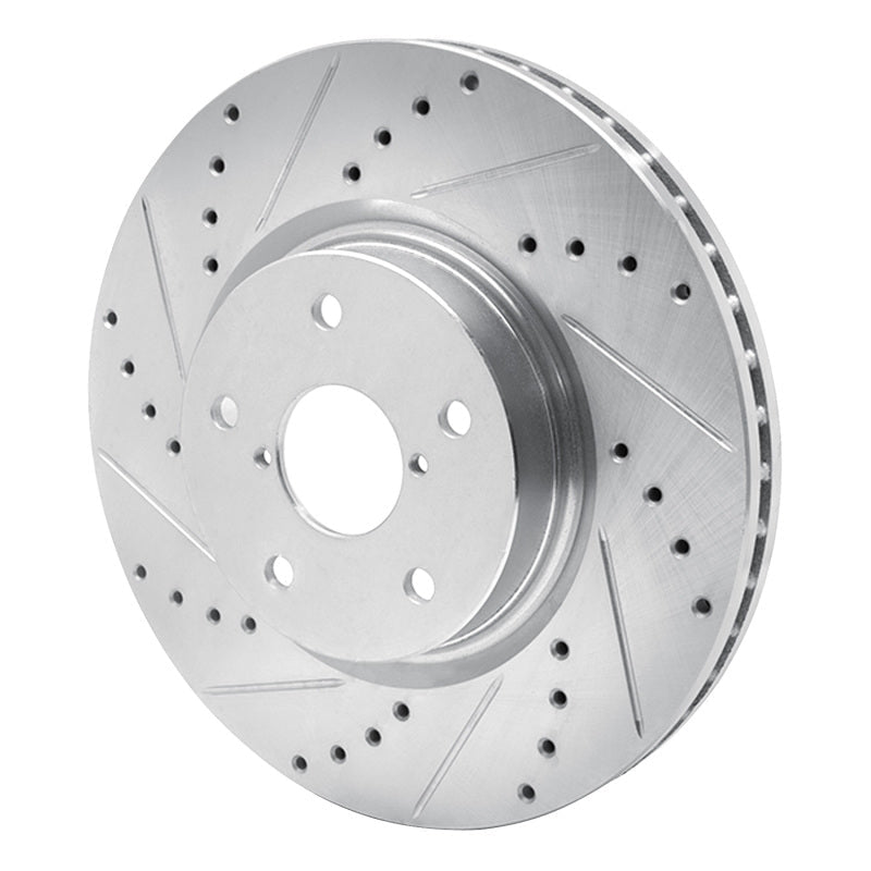 DFC 06 - 21 Subaru Legacy Front Left Drilled & Slotted Silver Brake Rotor | dfc631 - 13035L - JDMuscleSPK922307