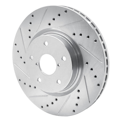 DFC 06 - 21 Subaru Legacy Front Left Drilled & Slotted Silver Brake Rotor | dfc631 - 13035L - JDMuscleSPK922307