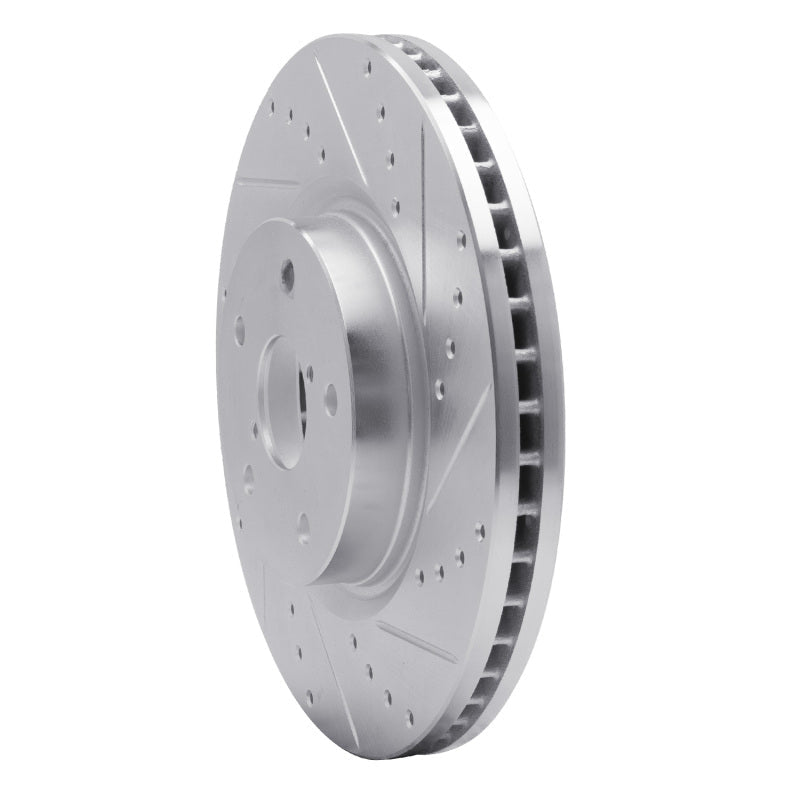 DFC 06 - 21 Subaru Legacy Front Right Drilled & Slotted Silver Brake Rotor | dfc631 - 13035R - JDMuscleSPK922308