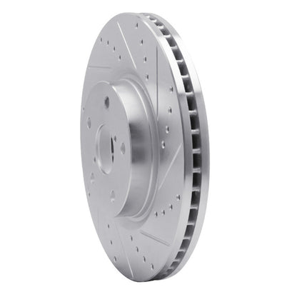 DFC 06 - 21 Subaru Legacy Front Right Drilled & Slotted Silver Brake Rotor | dfc631 - 13035R - JDMuscleSPK922308