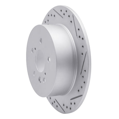 DFC 08 - 13 Toyota Highlander Rear Right Drilled & Slotted Geoperformance Rotor | dfc830 - 76139R - JDMuscleSPK999886