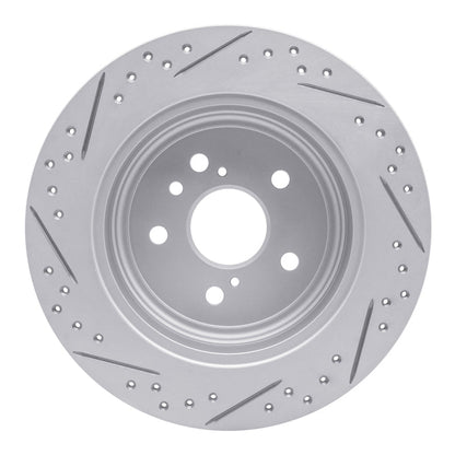 DFC 08 - 13 Toyota Highlander Rear Right Drilled & Slotted Geoperformance Rotor | dfc830 - 76139R - JDMuscleSPK999886