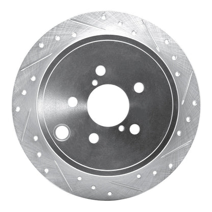 DFC 08 - 15 Subaru Impreza Rear Right Drilled & Slotted Silver Brake Rotor | dfc631 - 13021R - JDMuscleSPK922280