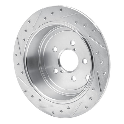 DFC 08 - 15 Subaru Impreza Rear Right Drilled & Slotted Silver Brake Rotor | dfc631 - 13021R - JDMuscleSPK922280