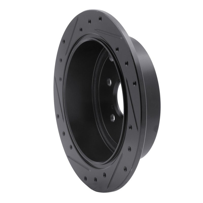 DFC 08 - 15 Subaru Legacy Rear Right Drilled & Slotted Black Brake Rotor | dfc633 - 13021R - JDMuscleSPK927236