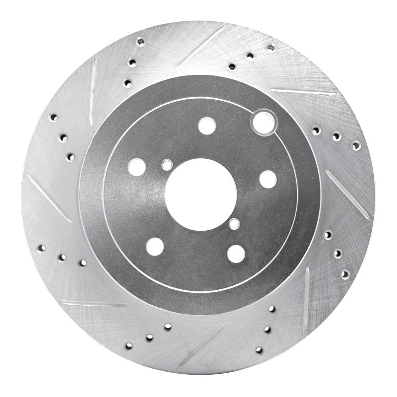 DFC 08 - 20 Subaru Impreza Rear Left Drilled & Slotted Silver Brake Rotor | dfc631 - 13022L - JDMuscleSPK922281