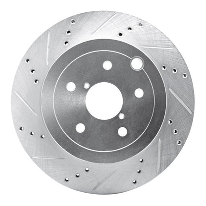DFC 08 - 20 Subaru Impreza Rear Left Drilled & Slotted Silver Brake Rotor | dfc631 - 13022L - JDMuscleSPK922281