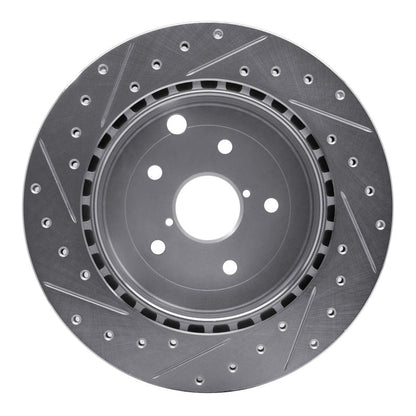 DFC 08 - 20 Subaru Impreza Rear Right Drilled & Slotted Silver Brake Rotor | dfc631 - 13022R - JDMuscleSPK922282