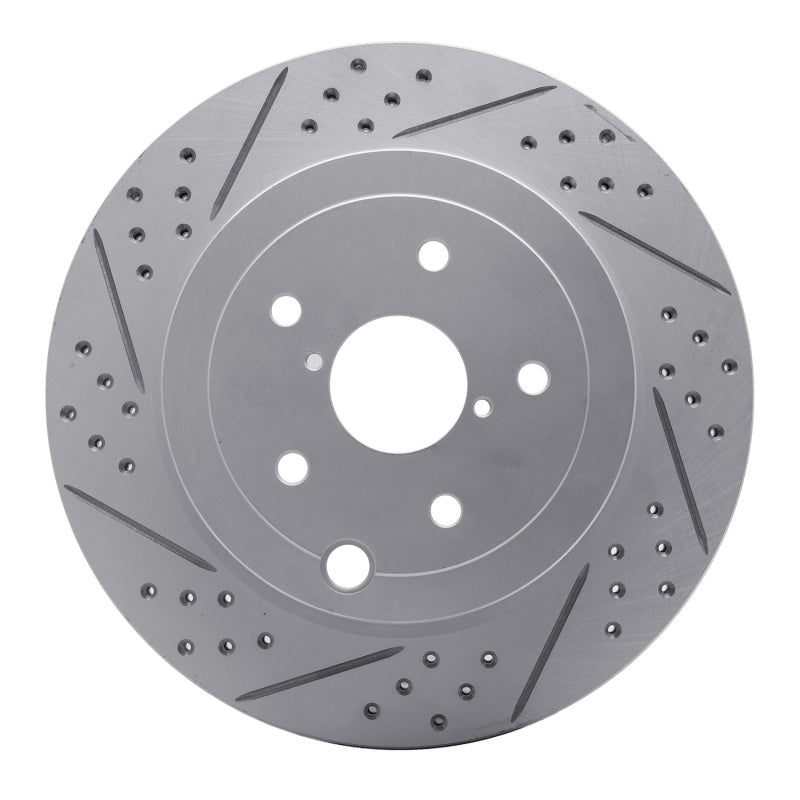 DFC 08 - 20 Subaru WRX STI Rear Left Drilled and Slotted Geoperformance Rotor | dfc830 - 13022L - JDMuscleSPK997338