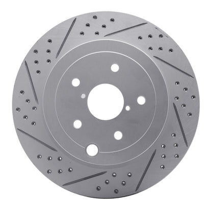 DFC 08 - 20 Subaru WRX STI Rear Left Drilled and Slotted Geoperformance Rotor | dfc830 - 13022L - JDMuscleSPK997338
