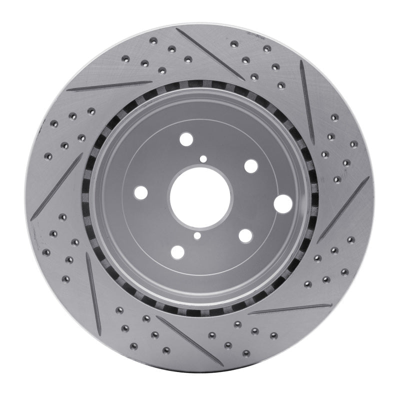 DFC 08 - 20 Subaru WRX STI Rear Left Drilled and Slotted Geoperformance Rotor | dfc830 - 13022L - JDMuscleSPK997338