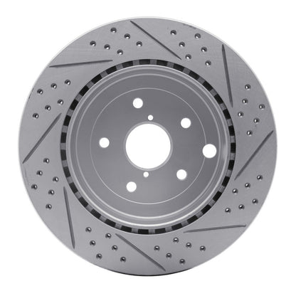 DFC 08 - 20 Subaru WRX STI Rear Left Drilled and Slotted Geoperformance Rotor | dfc830 - 13022L - JDMuscleSPK997338