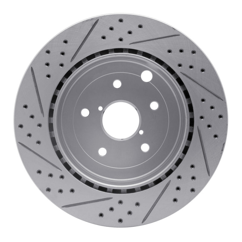 DFC 08 - 20 Subaru WRX STI Rear Right Drilled & Slotted Geoperformance Rotor | dfc830 - 13022R - JDMuscleSPK997339