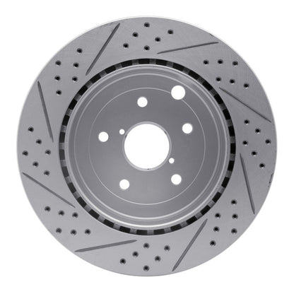 DFC 08 - 20 Subaru WRX STI Rear Right Drilled & Slotted Geoperformance Rotor | dfc830 - 13022R - JDMuscleSPK997339