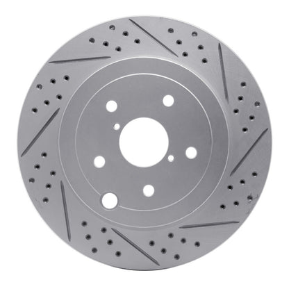 DFC 08 - 20 Subaru WRX STI Rear Right Drilled & Slotted Geoperformance Rotor | dfc830 - 13022R - JDMuscleSPK997339