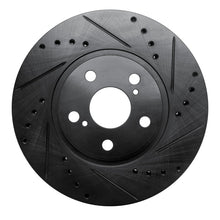 DFC 09 - 15 Toyota Corolla Front Right Drilled and Slotted Black Brake Rotor (Part Number DFC633 - 92009R) | dfc633 - 92009R - JDMuscleSPK994077