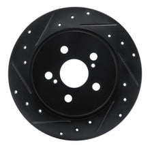 DFC 09 - 15 Toyota Corolla Rear Left Drilled and Slotted Brake Rotor - Black Finish | dfc633 - 92043L - JDMuscleSPK994130