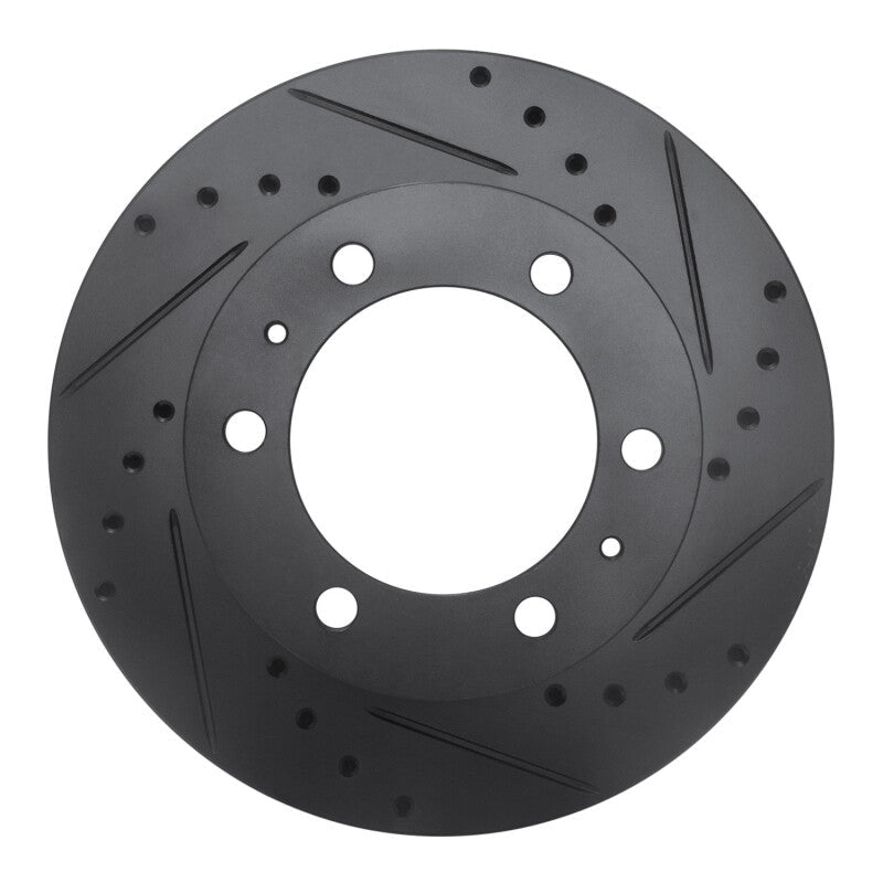DFC 09 - 15 Toyota Hi - Lux (Mexico) Front Right Drilled and Slotted Black Brake Rotor with Part Number DFC633 - 92069R | dfc633 - 92069R - JDMuscleSPK994168