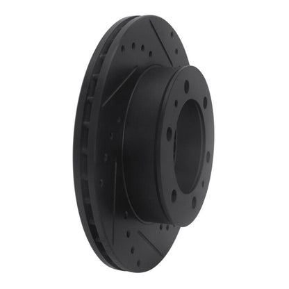 DFC 09 - 15 Toyota Hi - Lux (Mexico) Front Right Drilled and Slotted Black Brake Rotor with Part Number DFC633 - 92069R | dfc633 - 92069R - JDMuscleSPK994168