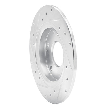 DFC 11 - 15 Honda CR - Z Rear Right Drilled & Slotted Silver Brake Rotor – OE Vane Configuration for Optimal Heat Dissipation | dfc631 - 59035R - JDMuscleSPK925265