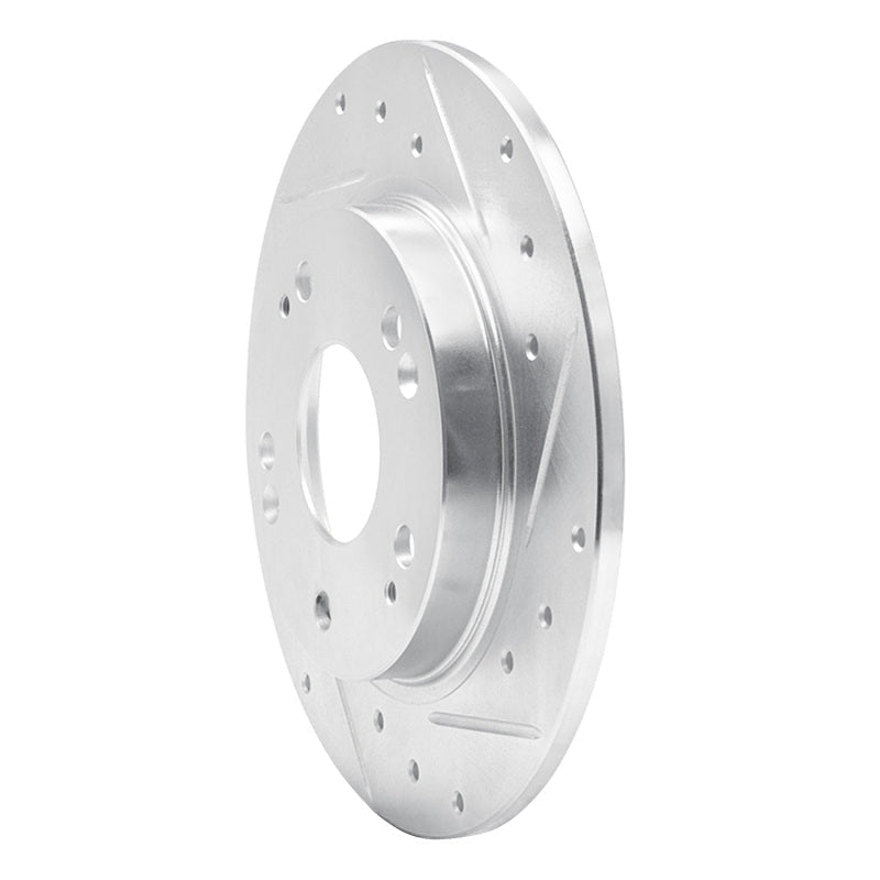 DFC 11 - 15 Honda CR - Z Rear Right Drilled & Slotted Silver Brake Rotor – OE Vane Configuration for Optimal Heat Dissipation | dfc631 - 59035R - JDMuscleSPK925265