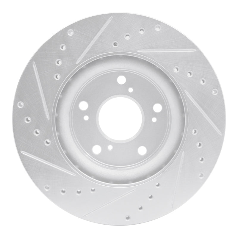 DFC 12 - 16 Honda CR - V Front Right Drilled & Slotted Silver Brake Rotor - Easy Install, No Modifications Needed | dfc631 - 59057R - JDMuscleSPK925309
